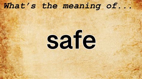 playsafe in tagalog meaning|Safe Meaning .